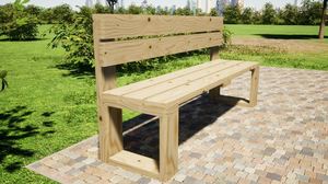 Luxury Wooden Outdoor Garden Patio <b>Bench</b> for Home Hotel Garden Outside Park Seating Patio <b>Bench</b> Outdoor and <b>Indoor</b> Furniture - Product Image 3