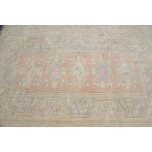 พรมตุรกี, พรมขนาดใหญ่ 5.6x7.9 ฟุต, พรมวินเทจลายพรางสีเบจทำจากขนสัตว์ - Product Image 5