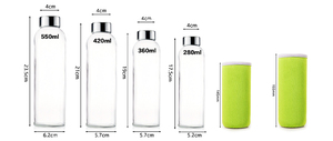 Bouteille d'eau en verre givré à sublimation avec couvercle en bambou, <span class=keywords><strong>design</strong></span> en gros, 500 <span class=keywords><strong>ml</strong></span>, 750 <span class=keywords><strong>ml</strong></span>, à large ouverture, pour jus - Product Image 4