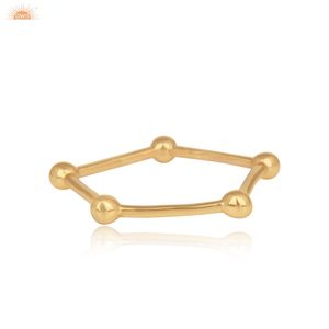 Anillo de Oro Sólido de 9k, Hermoso Anillo de Banda, Joyería Única Hecha a Mano para Mamá, Fabricante de Joyería Personalizada - Product Image 4