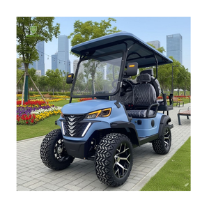 Nouvelle conception de voiturette de golf électrique 4 places, châssis en métal, batterie au plomb-acide, vitesse de 30 à 50 km/h, moteur AC 5 kW, chargeur intelligent - Product Image 2