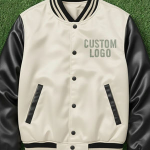 Veste universitaire personnalisée unisexe, veste bomber Letterman avec logo personnalisé, veste de baseball streetwear unisexe - Product Image 5