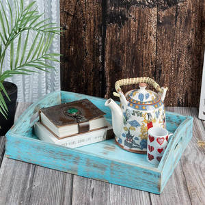 ถาดเสิร์ฟไม้มะม่วงธรรมชาติพร้อมด้ามจับถาดไม้ดีไซน์ตามสั่งถาดเสิร์ฟและตกแต่ง - Product Image 6