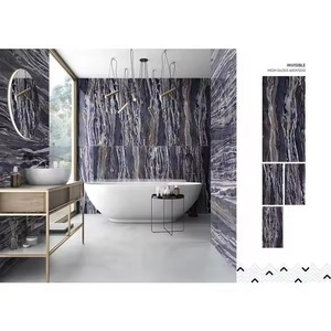 Fabricant indien 60x120cm Carrelages de sol en porcelaine polie émaillée aspect marbre décoratif invisible en céramique pour mur 600x1200mm - Product Image 1