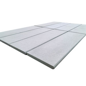 Dalles de pavés en <span class=keywords><strong>pierre</strong></span> de quartzite blanc naturel brossé flammé 600*300 pour revêtement de sol extérieur de piscine - Product Image 1