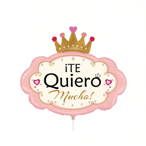 Globo de Fiesta 'Te Quiero Mucho' de 62cm, Paquete de 12 Unidades - Product Image 2