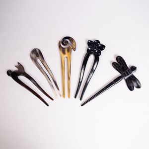 ACCESSOIRES DE CHEVEUX EN CORNE DE BUFFLE POLI CONÇUS Fourchette À Cheveux Bâton Barrettes Clips pour Bijoux Matiss Coiffure - Product Image 4