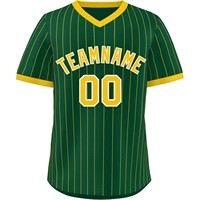 Maillot de baseball imprimé par transfert thermique en gros, en polyester anti-humidité, col en V, pull personnalisable, couleur sur mesure