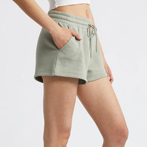 Short pour femmes personnalisé logo brodé personnalisé short respirant longueur avec poches latérales short streatwear pour femmes - Product Image 6