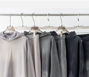 Streetwear Sun Faded Distressed Sweats à capuche et sweat-shirts pour hommes de grande taille Épaule tombante Survêtements à capuche délavés à l'acide pour hommes - Product Image 3