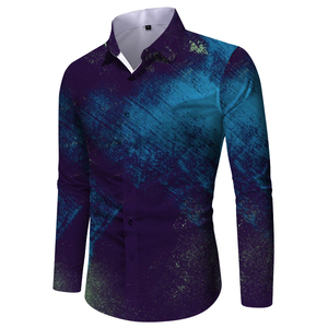 Haut imprimé décontracté à manches longues surdimensionné pour hommes de haute qualité vêtements d'été tricotés confortables dans des couleurs unies - Product Image 3