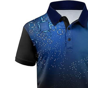 Athletic Men Golf Polo Shirts Breathable Stretch For Smooth <b>Swing</b> <b>Outdoor</b> Practice And Weekend Play - Product Image 3