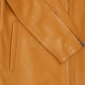 Wholesale OEM Service Custom Logo Breathable Windproof Men's <b>Leather</b> <b>Jacket</b> with Custom Colors <b>Winter</b> Season - Product Image 3