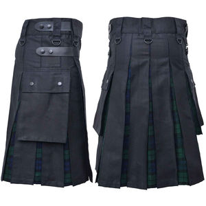 Vente en gros de nouveaux kilt écossais hybrides pour hommes, 100% coton, kilt utilitaire tendance à vendre, accessoire d'instrument de musique - Product Image 6