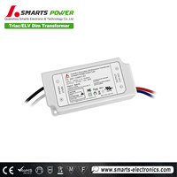 Transformateur électronique LED à gradation triac UL 120Vac 12v 24v tension constante 60w ip20