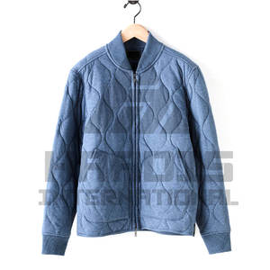 Chaqueta bomber transpirable personalizada para hombre con diseño de servicio OEM, chaqueta bomber de talla grande de color sólido para hombre en línea - Product Image 1