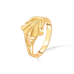 Gold Plated Vintage Statement <b>Ring</b> for Women Trendy <b>Open</b> Design - Product Image 3