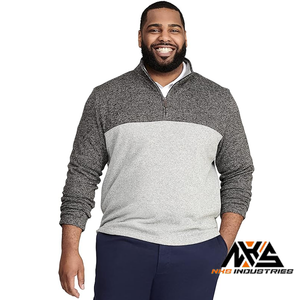 เสื้อสวมหัวขนแกะซิปสี่ส่วนสำหรับผู้ชายและผู้หญิงเสื้อสเวตเตอร์ใส่สบายใช้ได้ทุกฤดู - Product Image 4