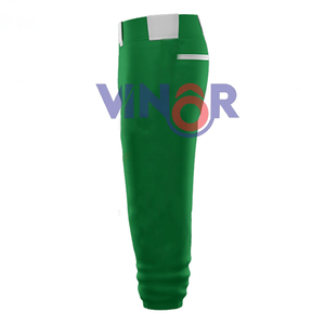 Pantalon de baseball pour homme en polyester 100% extensible, personnalisé, uni, à séchage rapide, respirant, pantalon de baseball personnalisé pour homme - Product Image 3