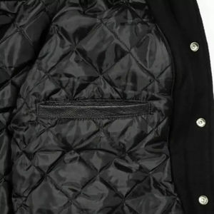 Veste de baseball courte pour femmes de luxe à manches longues boutonnée fermeture Bomber femme université Letterman collège veste Streetwear - Product Image 6