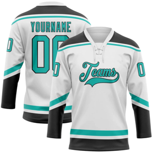 Superventas, ropa deportiva de poliéster personalizada de alta calidad, nuevo diseño 2025, camiseta de hockey sobre hielo con estampado de sublimación de equipo completo - Product Image 4