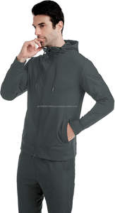 Survêtement en molleton brossé doux au toucher 350GSM pour homme, sweat-shirt à col rond, jogging, motif dégradé rouge jaune feu sublimé - Product Image 4