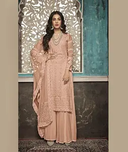 Indio paquistaní Salwar Kameez cosido Shalwar Kameez listo Anarkali vestido de tela Eid colección para mujeres usan ropa