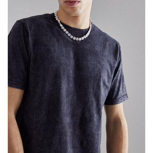 เสื้อยืดคอกลมสำหรับผู้ชายทรงสลิมฟิตแอซิด - Product Image 3