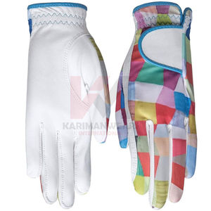 Guantes de Golf Cabretta Personalizados al por Mayor de Alta Calidad, Guantes de Cuero Premium Antideslizantes de Piel de Oveja para Hombre y Mujer - Product Image 4