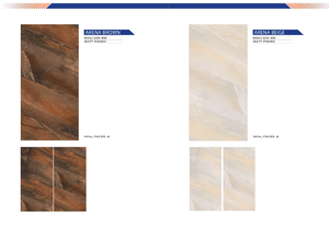 กระเบื้องปูพื้นเซรามิกพอร์ซเลน ขนาด 600x1200 มม. ผิวด้านเคลือบเงา หนา 8 มม. สำหรับตกแต่งภายในบ้าน อพาร์ทเมนต์ - Product Image 5