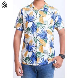 <b>Men's</b> Custom <b>Beach</b> Wear <b>shirts</b> High Quality Button <b>men's</b> <b>shirts</b> Floral Pattern Fabric Single Pack - Product Image 1
