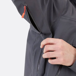 Men's <b>Plus</b> <b>Size</b> Lightweight Adjustable <b>Rain</b> <b>Jacket</b> Stand Collar Waterproof Material for Street Wear Wholesale Price - Product Image 3
