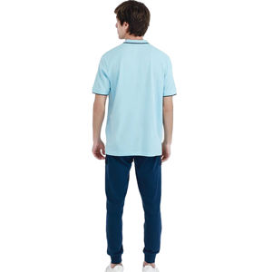T-shirts polo 100% coton personnalisés pour hommes de qualité supérieure grande taille longue imprimez votre propre conception en vente T-shirts polo OEM - Product Image 3