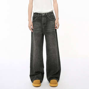 Pantalones Vaqueros Negros Holgados para Hombre, Diseño Nuevo, Corte Original, Estilo Baggy, Pantalones de Patinaje Polar para Chicos - Product Image 6