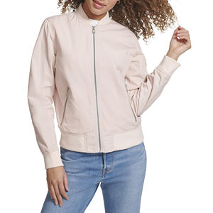 Veste d'hiver pour femme à fermeture éclair personnalisable en gros d'usine, vêtement d'extérieur matelassé respirant, style bomber tissé pour femme - Product Image 1