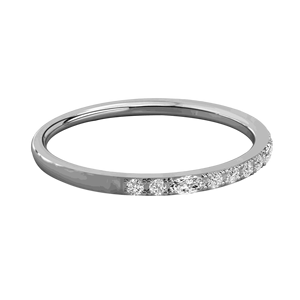 Anillo de Boda de Diseño con Diamantes Redondos y Marquise para Mujer - Product Image 3