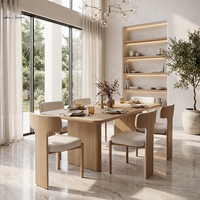 Chaise de salle à manger en cuir rembourrée, design nordique moderne, luxe scandinave, minimaliste, pour restaurant