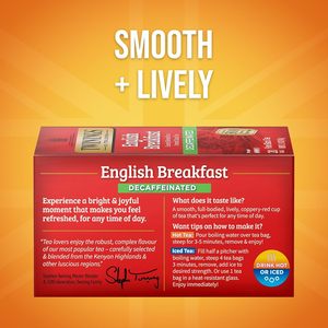 Twinings English Breakfast Décaféiné Sachets Individuels, 20 Sachets (Lot de 6) 120 Sachets de Thé - Product Image 3