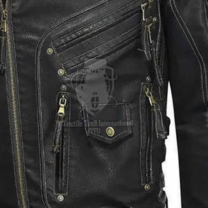 Chaqueta de Motociclismo de Cuero de Primera Calidad, Costuras Superiores, Material de Cuero Genuino, Resistente al Viento, Duradera y Ligera - Product Image 6