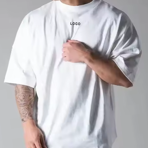 Camiseta cuadrada de algodón 100% de alta calidad para hombre, diseño de hombro caído con estampado personalizado, gran oferta a 2800 Gsm exclusivo para hombres - Product Image 3