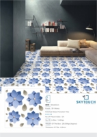 Carreaux de sol antidérapants en 3D pour le salon, fond de télévision, nouvelle qualité d'exportation pour le mur intérieur de la maison