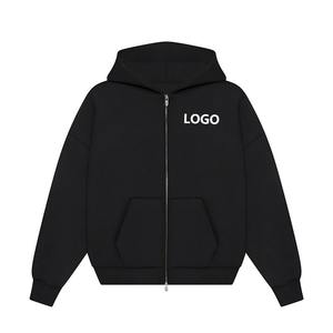 Sweat à capuche surdimensionné de haute qualité personnalisé, design urbain, imprimé, brodé, lourd, pour homme - Product Image 2