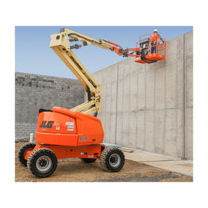 Telescopic Hydraulic Scissor Lift Cherry Picker 20m Max Working Height Heavy-Duty <b>Wheels</b> 300kg Load Capacity Includes Outriggers - Product Image 5