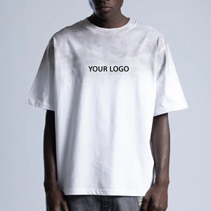 Venta al por mayor mejor precio ácido lavado camiseta para hombres personalizado en blanco 100% Ringer algodón diseño elegante de alta calidad camisetas para hombres - Product Image 1