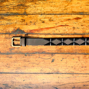 Custom Length Grey Black Vintage Style <b>Polo</b> Belt Genuine Leather Shining Thread 100% Solid Brass for Buckle Genuine Leather Belt - Product Image 4