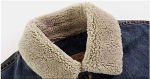 Chaqueta vaquera de invierno para hombre, novedad de OEM, venta al por mayor, abrigo con forro de lana cálido, prendas de vestir, Chaquetas vaqueras informales, logotipo personalizado - Product Image 4