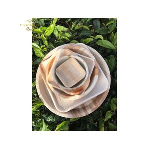 Bols en feuilles de palmier Areca économiques, écologiques, design minimaliste, pour fêtes, haute qualité, Premium Vietchoice Vietnam - Product Image 3