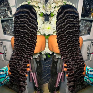 High Quality 100% Human Hair Lace Front Loose <b>Deep</b> <b>Wave</b> <b>Wig</b> Vendor, Brazilian Human Hair 13x4 13x6 Curly <b>Wave</b> Lace Frontal <b>Wig</b> - Product Image 6