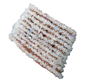 หินมูนสโตนสีรุ้งธรรมชาติยาว16นิ้ว2019แบบไม่เจียระไนแบบเรียบของแท้จากผู้ผลิต - Product Image 1