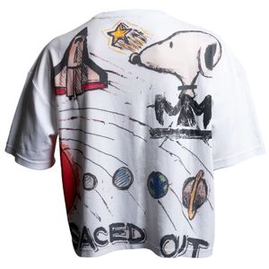 Camiseta Gráfica de Arte para Hombre y Mujer, Diseño de Boceto Pintado a Mano, Camiseta Holgada de Algodón, Ropa Urbana Creativa - Product Image 2